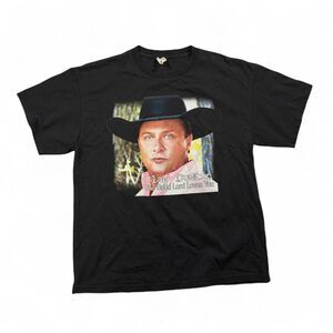 Clay Dustin Graphic Tee Men L Black Cotton Country Music Vintage